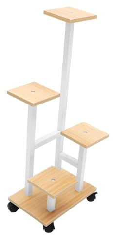 Garneck Tiered Plant Stand Flower Pot Holder Indoor Outdoor Plant Pot Shelf White Storage Rack