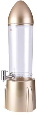 LOVIVER Dispensador de cerveza, dispensador de bebidas, barril de cerveza, torre de cerveza estable, dispensador de jugo de bebida para bar, cocina, hogar, Dorado Champagne