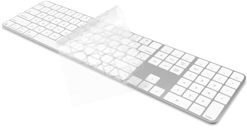COOSKIN Ultra Thin TPU Keyboard Cover Protector Skin for 2024 Apple Magic Keyboard with Numeric Keypad Touch ID A3119