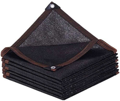 KSQP Filet d'ombrage Extérieur Blanc Voile Dombrage Toile Ombrage Extérieur Carré 4x4 avec œillets pour Tissu pour Pergola Filet Dombrage,black-4x7m