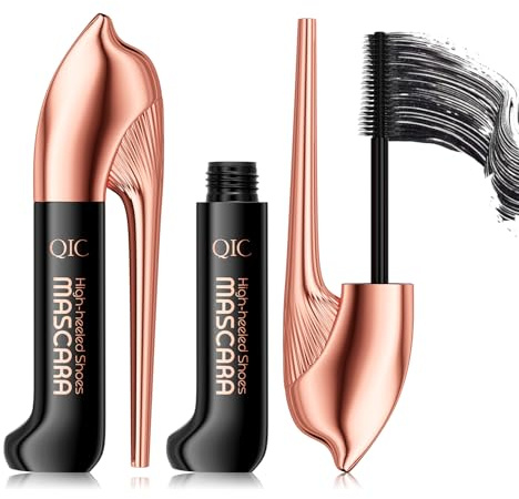 Mascara Wasserfest Schwarz, Wimperntusche Lange Wimpern, Volumen Und IntensitäT, Falsche Wimpern Effekt füR Augen Makeup, Waterproof, Langanhaltende, 6ml