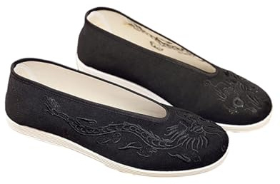 Yummsion Zapatos de Tai Chi,Zapatos Kung Fu Artes Marciales Tai Chi,Zapatillas sin Cordones Hombre,Unisex,Pisos,Cómodo y Ligero,para Artes Marciales,Tai Chi,Wing Chun,Artes Marciales