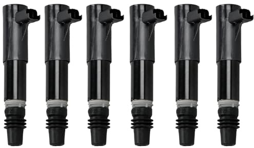 Partsline (Lot de 6) Bobine d'Allumage compatible avec C5 I, C5 II, C5 III, C6, C8, Ulysse, Phedra, 406, 407, 607, 807, Avantime, Clio II, Laguna II 3.0 V6 - Réf 597077 597094 9663278480