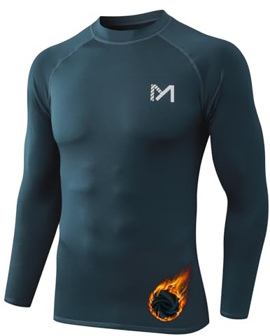 MEETYOO Haut Thermique à Manches Longues pour Homme sous-vêtement Chaud Ski et Sport d'hiver Équipement Technique pour Gym et Fitness