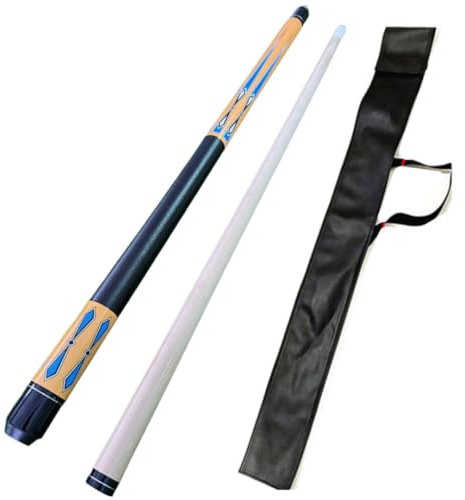 Biljardkö 120CM Poolkö Stick With Cue Bag, 47 Handmade Maple 1/2 Joint Professional Biljard Pool Kod 12mm Tips(Color:gul)