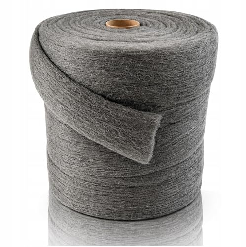 Stahlwolle 10kg Grad 0+00 – Reinigen Polieren Renovieren Metall WOOLTEC | Großrolle für Werkstatt, Renovierung und regelmäßigen Bedarf