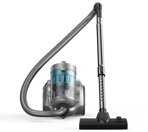 Aspiron 1700W Canister Vacuum Cleaner, 32Kpa Bagless Vacuum Cleaner, Multi-Cyclonic Filtration, 2 Anti-Allergen HEPA Filters, 3.5QT Dust Cup, 4 Tools, Corded Vacuum for Hard Floor, Pet Hair, G1