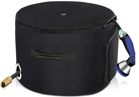 Sacs De Rangement Pour Tuyau pour tuyau de 45 m, Boîte Pour Enrouleur De Tuyau Empêche Le Tuyau de Se tordre pour camping, jardin, remorque