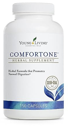 Young Living ComforTone Capsules - Natural Digestive Support with Herbs and Essential Oils - 150 Capsules, Provides a Combination of Cascara Sagrada, psyllium Seed, and Ginger and Tarragon Premium