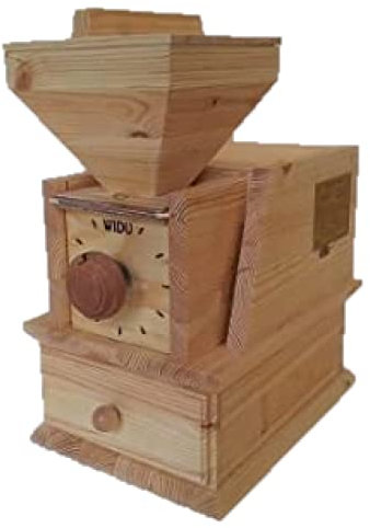 WIDU Getreidemühle elektrobetrieben, Volksmühle Mod. II aus Massivholz