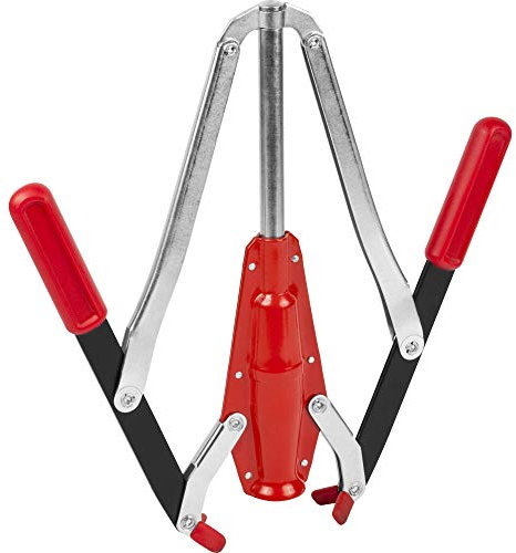 Browin 507001 Solid 2-arm korkmaskin av metall, för vin, lätt att använda – för nybörjare och proffs, plast, röd, stor