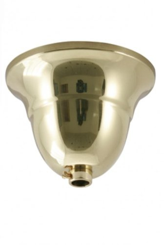 Lampen Baldachin, Tulpenform, messing poliert
