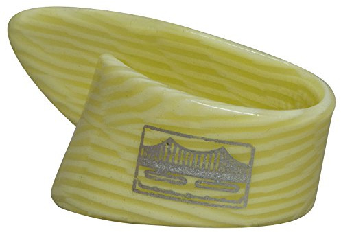Golden Gate GP-10-4PK Daumenplektren, elfenbeinfarben, groß, 4 Stück