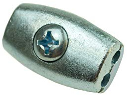 POKM Toolsmarket GmbH 6x Metall Seilklemme verzinkt 5 mm MCPL6318