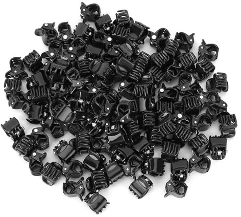 Hårklämmor, 100 St Svarta Plast-miniklämmor, Små Klor Hårklämma Klämma Kläder Håraccessoarer