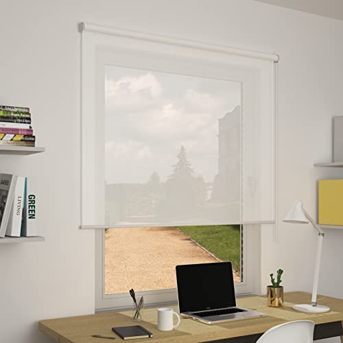OR Tende - Estor Enrollable filtrante Screen 10% a Medida 50 x 250 cm Personalizable para Interiores, para Puertas, Ventanas y basculantes, Fabricado en Italia