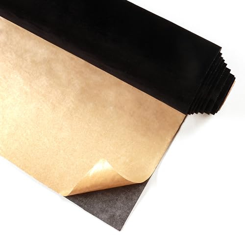 CRE8TIVE Tapete Schwarz Beflockt Tapete Selbstklebend Samtstoff Arbeitsplatte Fototapete Schlafzimmer Schrankfolie Möbelaufkleber Filz Selbstklebend Schubladen Wohnzimmer Dekofolie 30cm x 200cm