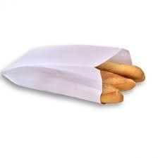 SACCHETTI DI CARTA BIANCHI PER ALIMENTI MIS. 17X38cm CONFEZIONE DA KG 10 per pane pasticceria ortofrutta uso alimentare monouso biodegradabili forni gastronomie street food ecologici alimentare