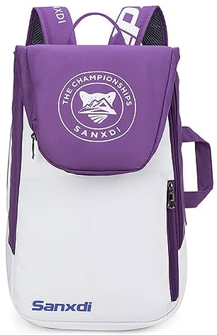 Fiorky Schlägertasche, fasst 3 Schläger, Badminton-Tasche, große Kapazität, Squash-Schlägertasche, wasserdichter Padelschläger-Rucksack for Tennis/Pickleball/Badminton/Squash-Sportarten