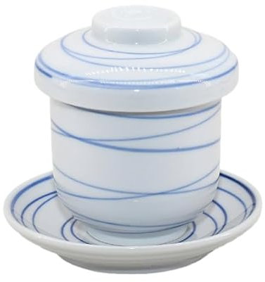 Coquetier à la Vapeur de Style Japonais, Bol en céramique avec Couvercle, Tasse à ragoût, Bols à Dessert, Bol à Soupe à la Vapeur, Tasse à Vapeur