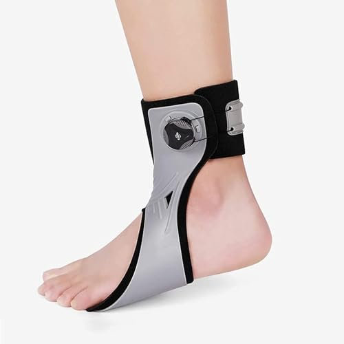 ININOSNP Orthèse de Pied de Cheville orthèse de Pied de Chute Support de Pied de Cheville réglable stabilisateur for la Chute du Pied flasque et Le Mouvement de dorsiflexion(Color:Right,Size:L)