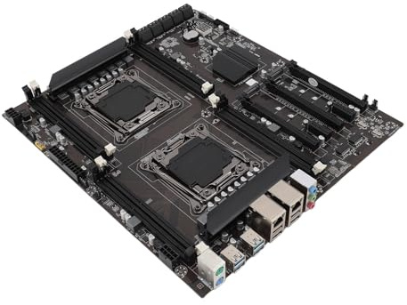 PUSOKEI Carte Mère LGA 2011-3, Carte Mère Serveur X99 Dual Link, Prise en Charge M.2 NVME PCIe 8 Canaux DDR3, Carte Mère DDR3 2011 3 Broches X99 avec USB2.0 USB3.0 SATA3.0