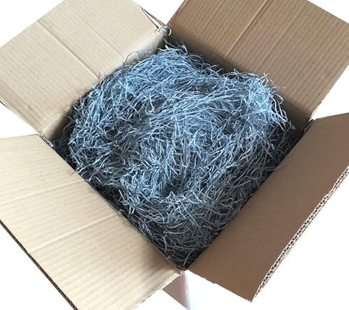 Truciolo di carta per ceste 1kg Colore AZZURRO celeste Paglia in carta kraft per confezioni natalizie pasquali paglietta cesti regalo imballo da riempimento