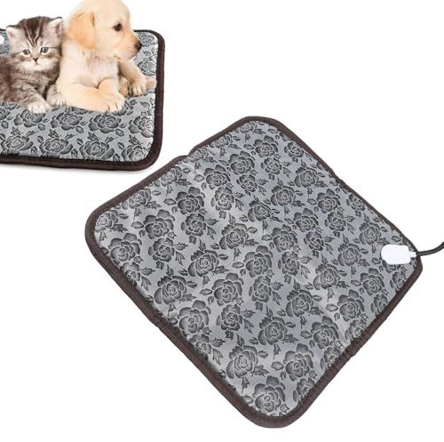 BAOFUYA Elektrische Hundehütte Heizmatte, Anti Biss Design, wasserdichte Konstruktion, Vielseitig Einsetzbar und Leicht zu Reinigen, Beheizte Haustierdecke für Welpen und Kätzchen