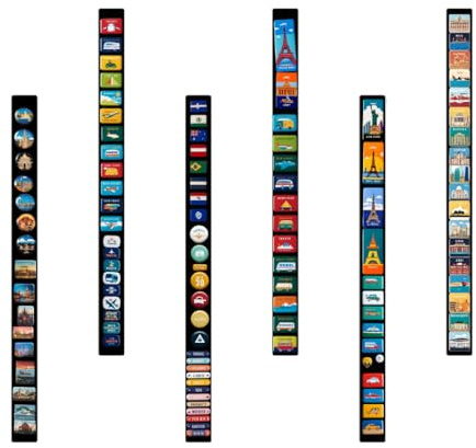 Anwicar Magnettafel - Magnetische Pinnwand - ideal für Magnete und Notizen - magnetisches Whiteboard - beschreibbare Tafel - inkl. Montageset - 100x6 cm - Schwarz