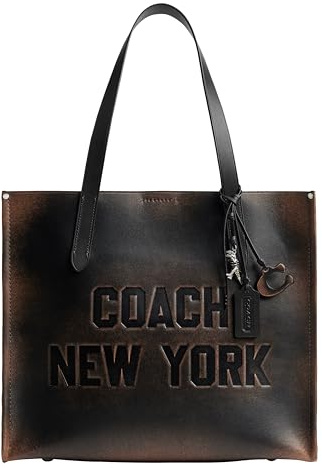 Coach Relay Tote Bag 86,4 cm Loved Leather Black/Light Tan