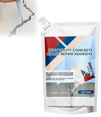 Colle puissante pour réparation de fissures de béton,Scellant pour béton extérieur imperméable,Colle de calfeutrage résistante aux intempéries,Colle d'étanchéité imperméable à séchage rapide (Blanc)
