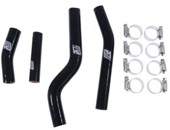 avdb-moto Juego Mangueras de Radiador compatible con YAMAHA WR450F / WR 450F 2007-2011, YZ450F / YZ 450F 2006-2009 (Negro)