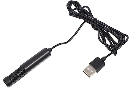 OSALADI Microfono USB Mini per Computer Sf-555b in Metallo Nero | Omnidirezionale e Flessibile, Leggero e Compatto, per Hosting e Speech Amplificazione Vocale