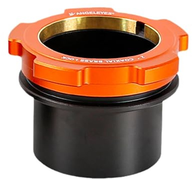 KiBcsLic Manicotto di bloccaggio coassiale da 2 Pollici di Ricambio, Installazione Comoda, Accessori astronomici compatti per telescopi, Orangina