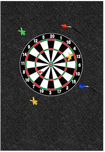 Cnwinu 4 Stück Filz Dartboard-Wandschutz, 30x30x1,2cm Dart Wandschutz, Selbstklebend, Schutz Dartscheibe Wand, Kork Rückseite Dartscheiben Umrandung, Dartscheibe Hintergrund Schutz, Filz-Wandfliesen