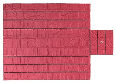 Mytee Products Vinyl Flatbed Tarps 18oz Lumber Tarp 20x27 (6' Drop) - Red