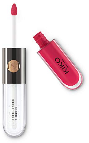 KIKO Milano Unlimited Double Touch 110 | Liquid lipstick with a bright finish in a two-step application. Lasts up to 12 hours. No-transfer base colour