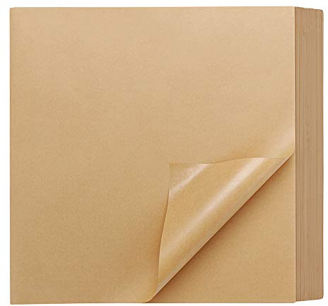 EUSOAR Food Service Butcher Paper, 200 Sheets 11.6 x 11.2 Soap Wrapping Paper, Hamberger Sandwich Wraps, Food Basket Liners, Wrapping Tissue, Square Deli Colored Wax Paper Sheets