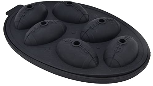 BuyWeek Eiswürfelform, Silikon Eiswürfelbehälter Wiederverwendbare Eiswürfelbereiter American Football Eiswürfel Tablett für Whisky Bier Wein