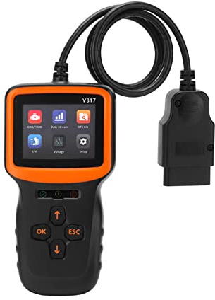 Scanner OBD2, Obd2 Auto Diagnostica, Dispositivo Diagnostico OBD2, Strumento di analisi del lettore di codici di errore per visualizzazione dello schermo ABS DC9‑16V V317 V1.5 OBD2 per veicoli