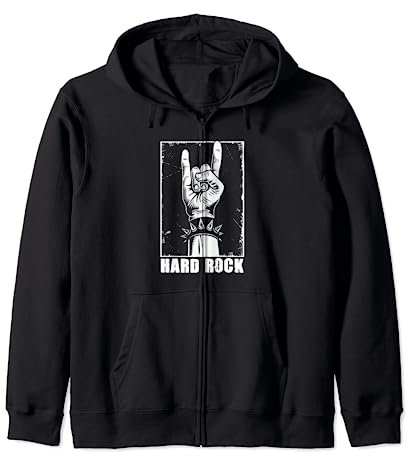 Hard Rock Fourchette à frites Heavy Metal Rock Musique Hardrock Sweat à Capuche