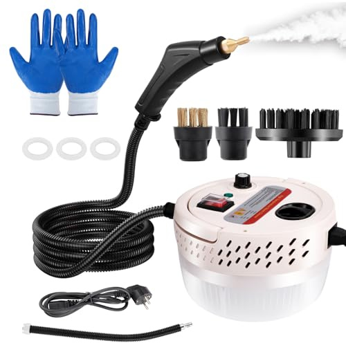 Dampfreiniger 1500W Handdampfreiniger Steam Cleaner für Haushalt, Küche, Auto, Fenster, Boden und Polstermöbe