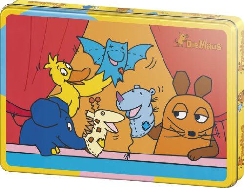 Schmidt Spiele 55543 - Die Maus, Puppentheater, 40 Teile Puzzle, in Metalldose
