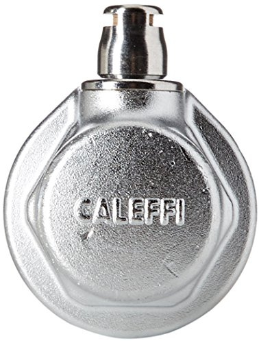 Caleffi Valvolina Automatica Igroscopica di Sfogo d'Aria per Radiatore, Filetto a Tenuta PTFE, 1” M Sinistro