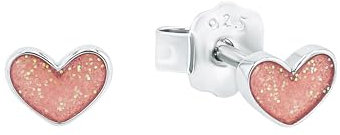 Prinzessin Lillifee Kinder-Ohrstecker Herzen 925 Silber rhodiniert Emaille - 541978, rosa, onesize, 9048885