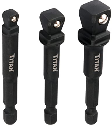 Titan Impact Wobble Socket Adapter Set 1/4, 3/8 & 1/2 Drive