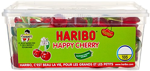 Haribo Bonbon Gélifié Happy Cherry x 105 Pièces 924 g