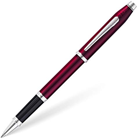 Cross Century II Rollerball (Rhodiumplattiert, Schreibfarbe: schwarz, inkl. Luxus Geschenkbox) Pflaumenlack