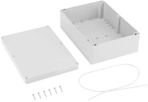DIY Anschlussdose, ABS Anschlusskästen Wasserdicht Staubdicht IP65 Abzweigdose Projekt Koffer Abzweigkasten für Zeitgeber Verlängerungskabel Kabeltrommeln Steckerleisten Leuchten 263 * 185 * 95 mm