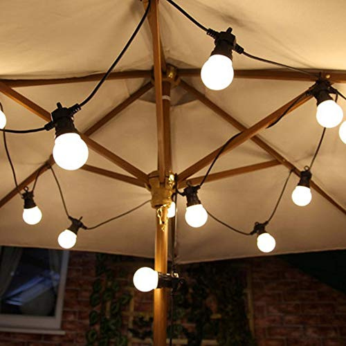 Catene Luminose per Esterni da Giardino ideale con Lamapdine Led 10 luci attacco E27 10 Metri Nero IP65
